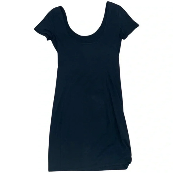 Aritzia Talula Black Short Sleeve Bodycon Mini Dress Size Small - Picture 4 of 4